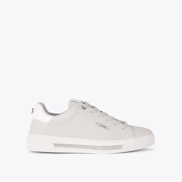 carvela by kurt geiger DIAMOND White lace up trainer by CARVELA