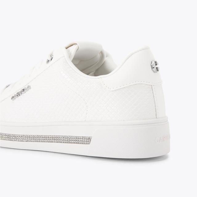 Carvela By Kurt Geiger DIAMOND White Lizard Trainer By CARVELA