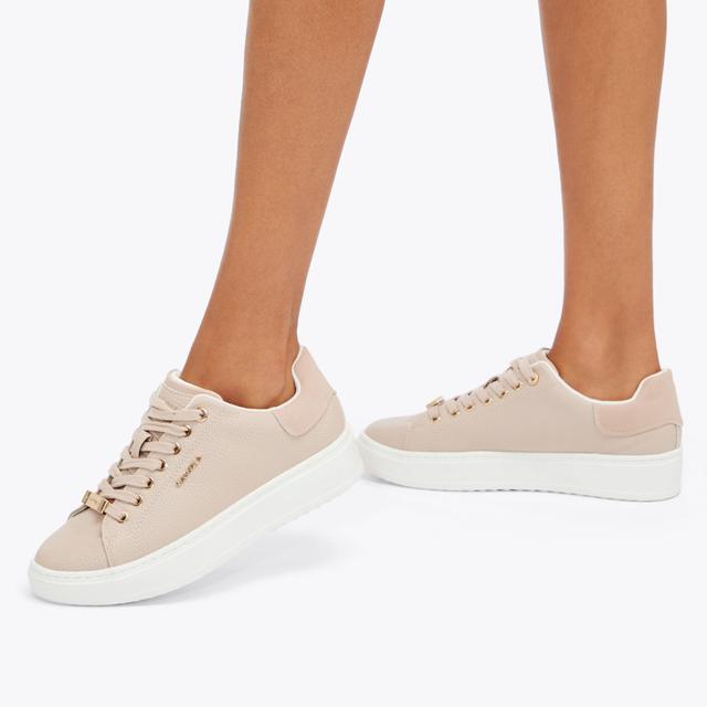 Carvela By Kurt Geiger DREAM 2 Taupe Textured Trainer By CARVELA