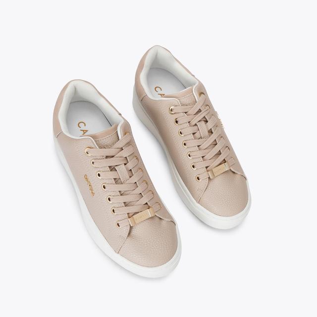 Carvela By Kurt Geiger DREAM 2 Taupe Textured Trainer By CARVELA
