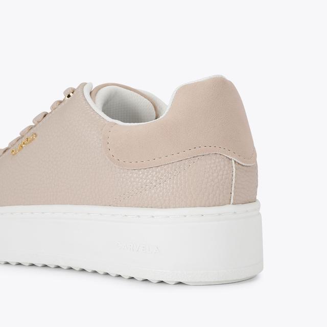 Carvela By Kurt Geiger DREAM 2 Taupe Textured Trainer By CARVELA