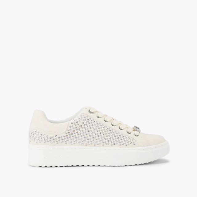 carvela by kurt geiger DREAM JEWEL White Crystal Trainers by CARVELA
