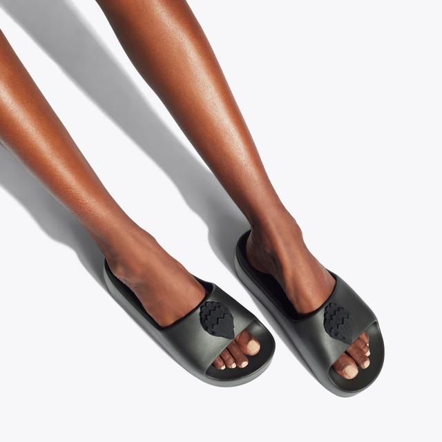 Carvela By Kurt Geiger EAGLE CHUNKY SLIDE Black Slide On Sandals By KURT GEIGER LONDON