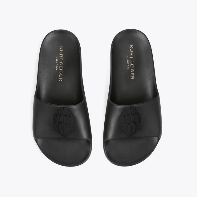 Carvela By Kurt Geiger EAGLE CHUNKY SLIDE Black Slide On Sandals By KURT GEIGER LONDON