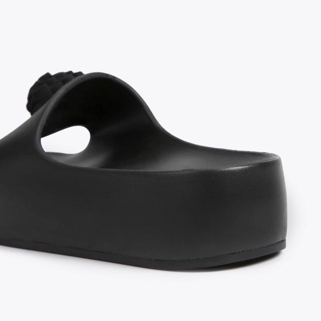 Carvela By Kurt Geiger EAGLE CHUNKY SLIDE Black Slide On Sandals By KURT GEIGER LONDON