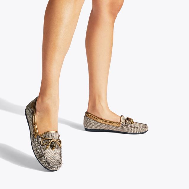 Carvela By Kurt Geiger EAGLE MOCCASIN Houndstooth Slip On Shoe By KURT GEIGER LONDON