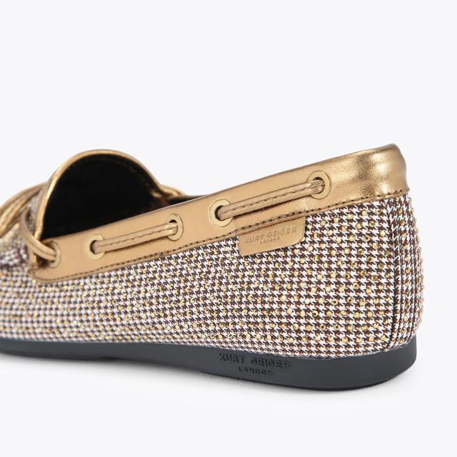 Carvela By Kurt Geiger EAGLE MOCCASIN Houndstooth Slip On Shoe By KURT GEIGER LONDON