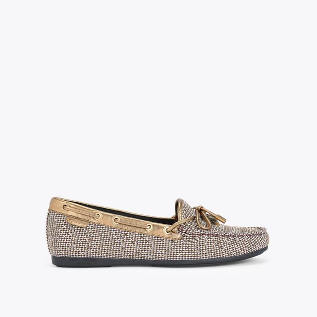 carvela by kurt geiger EAGLE MOCCASIN Houndstooth Slip On Shoe by KURT GEIGER LONDON