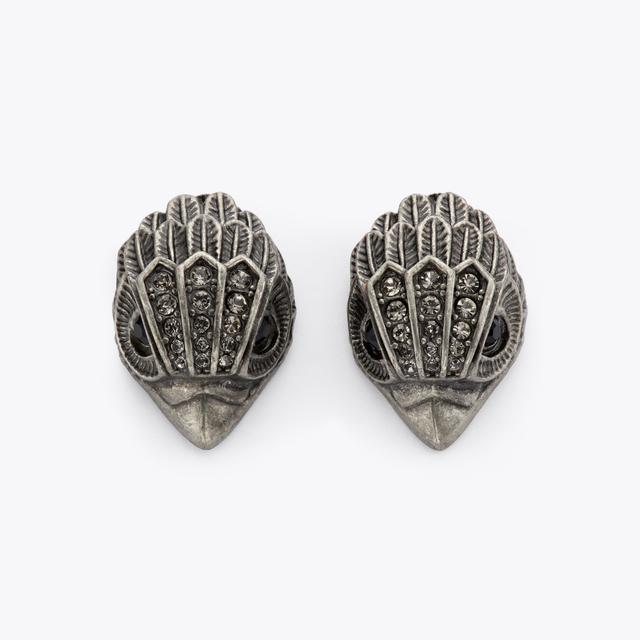 carvela by kurt geiger EAGLE SM STUDS Gunmetal Eagle Head Stud Earrings by KURT GEIGER LONDON