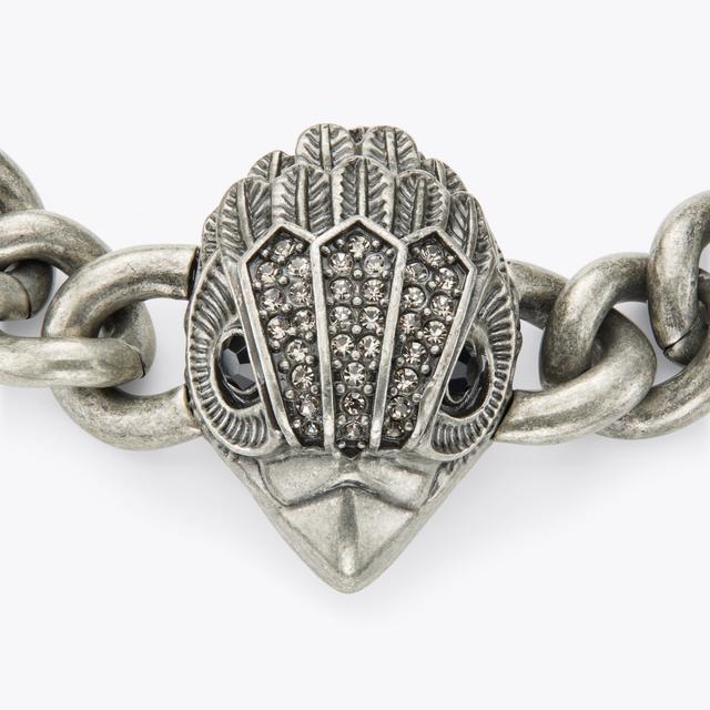 Carvela By Kurt Geiger EAGLE XL CHUNKY BRACELET Gunmetal Chunky Chain Eagle Head Bracelet By KURT GEIGER LONDON
