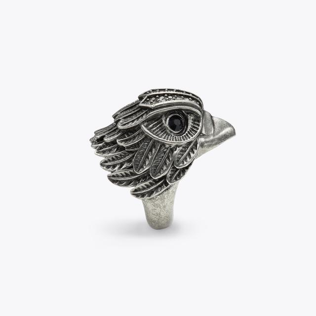 Carvela By Kurt Geiger EAGLE XL CHUNKY RING Gunmetal Eagle Head Emblem XL Chunky Ring By KURT GEIGER LONDON