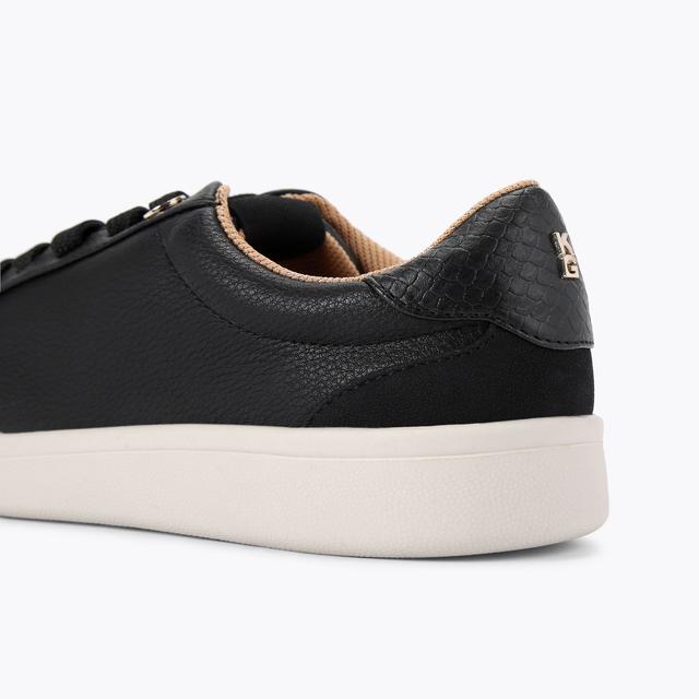 Carvela By Kurt Geiger ELIZA Black Textured Trainer By KG KURT GEIGER