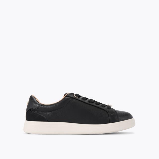 carvela by kurt geiger ELIZA Black Textured Trainer by KG KURT GEIGER