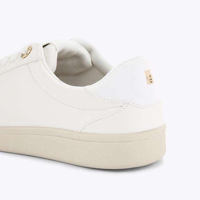 Carvela By Kurt Geiger ELIZA White Lace Up Sneaker By KG KURT GEIGER