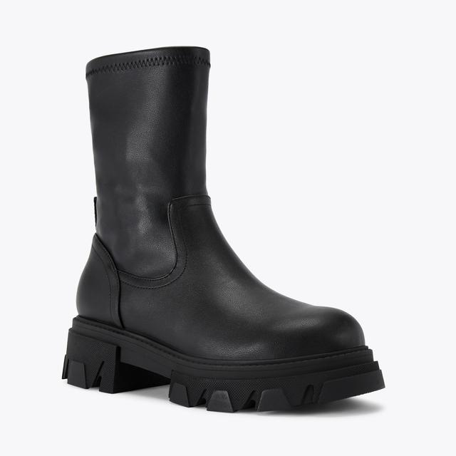 Carvela By Kurt Geiger EXPLORER SOCK Black Soft Ankle Boot By CARVELA