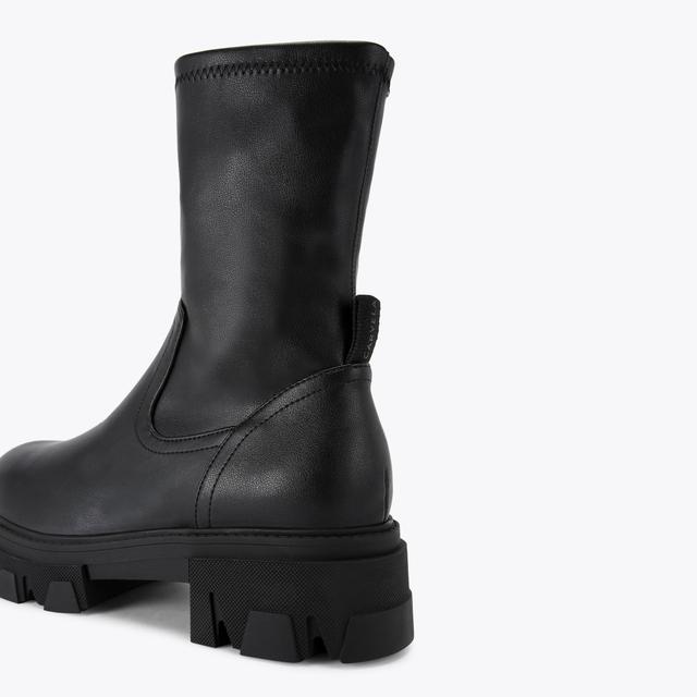 Carvela By Kurt Geiger EXPLORER SOCK Black Soft Ankle Boot By CARVELA