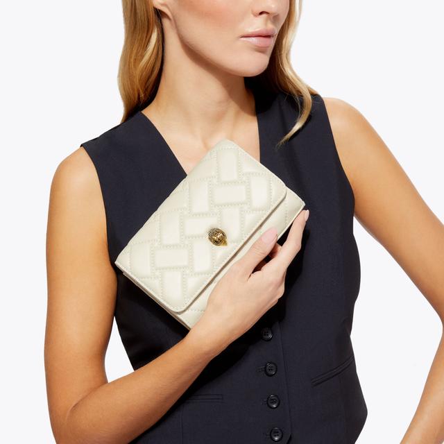 Carvela By Kurt Geiger EXTRA MINI KENSINGTON Bone Cross Body Bag By KURT GEIGER LONDON