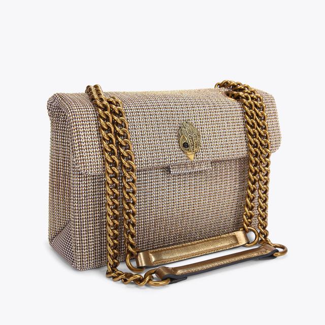 Carvela By Kurt Geiger FABRIC KENSINGTON BAG Crystal Houndstooth Kensington Cross Body By KURT GEIGER LONDON