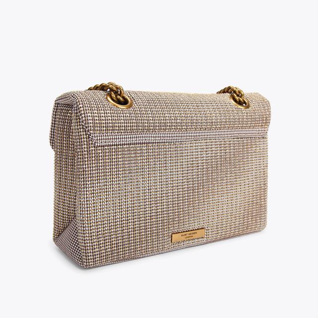 Carvela By Kurt Geiger FABRIC KENSINGTON BAG Crystal Houndstooth Kensington Cross Body By KURT GEIGER LONDON