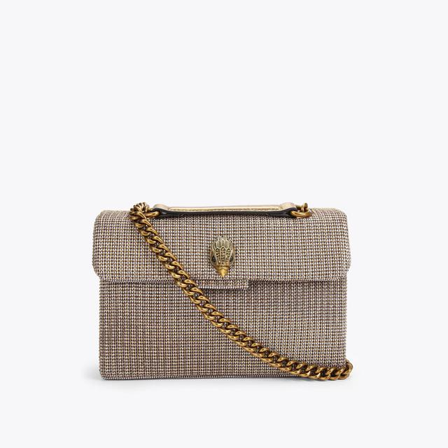 carvela by kurt geiger FABRIC KENSINGTON BAG Crystal Houndstooth Kensington Cross Body by KURT GEIGER LONDON