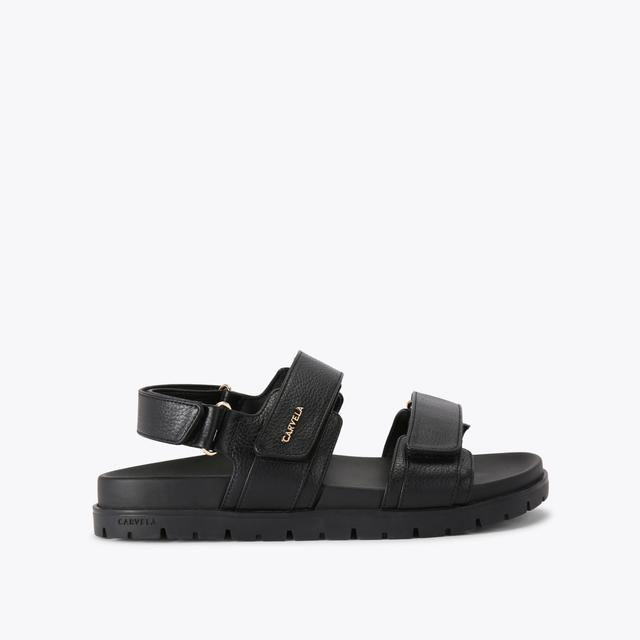 carvela by kurt geiger FAME Black Velcro Sandal by CARVELA