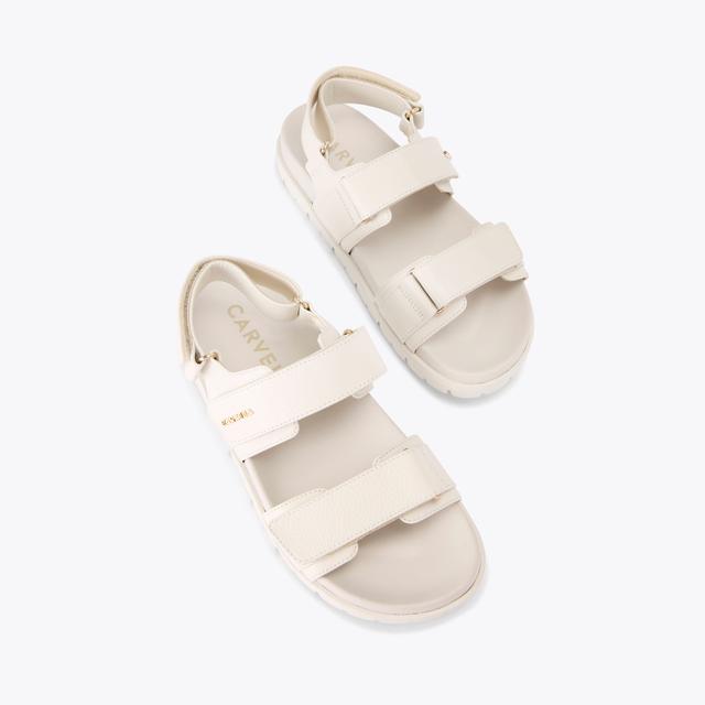 Carvela By Kurt Geiger FAME Bone Leather Sandal By CARVELA