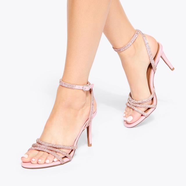 Carvela By Kurt Geiger FANCY Pink Crystal Stiletto Heel By KG KURT GEIGER