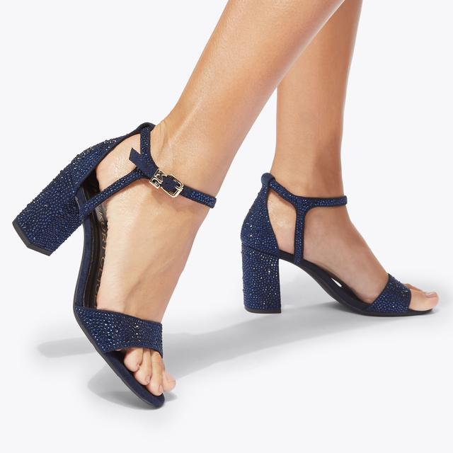 Carvela By Kurt Geiger FARYN BLING Blue Crystal Heel By KG KURT GEIGER