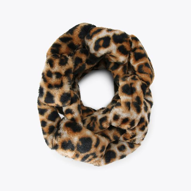 carvela by kurt geiger FAUX FUR CHAIN SCARF Leopard Print Chain Scarf by KURT GEIGER LONDON