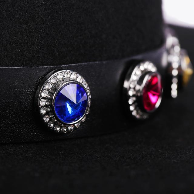 Carvela By Kurt Geiger FEDORA OCTAVIA HAT Black Wool Fedora Hat By KURT GEIGER LONDON