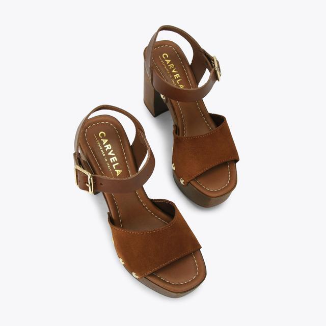 Carvela By Kurt Geiger FESTA BLOCK Black Suede Platform Heel By CARVELA COMFORT