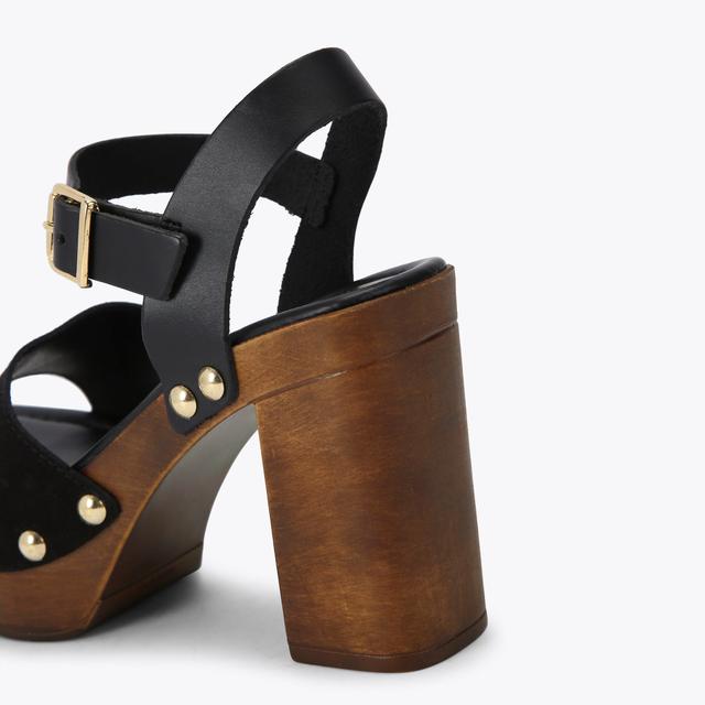 Carvela By Kurt Geiger FESTA BLOCK Black Suede Platform Heel By CARVELA COMFORT