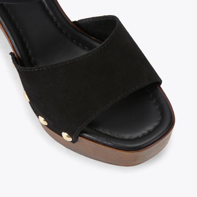 Carvela By Kurt Geiger FESTA BLOCK Black Suede Platform Heel By CARVELA COMFORT