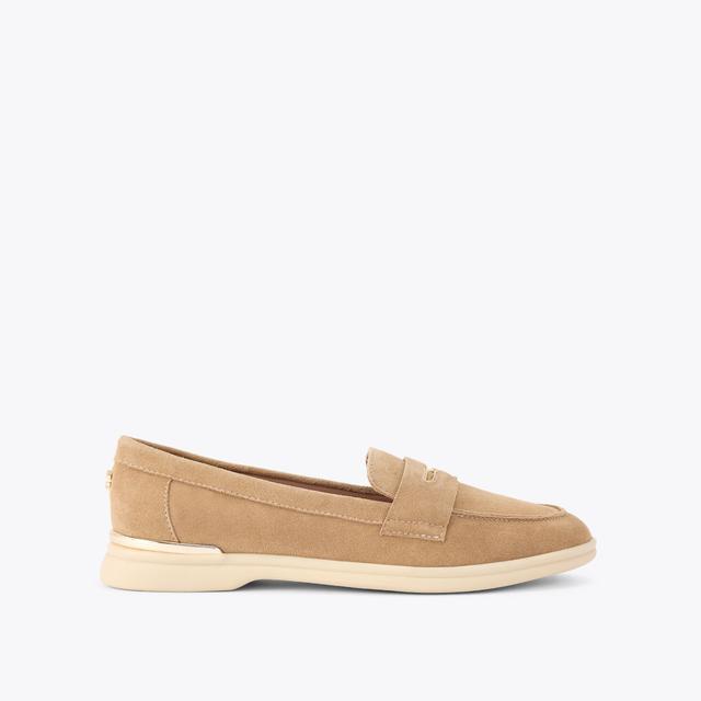 carvela by kurt geiger FIA LOAFER Tan Suede Loafer by CARVELA COMFORT