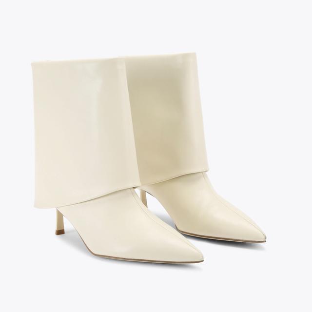 Carvela By Kurt Geiger FIERCE Bone Fold Over Ankle Boot By KG KURT GEIGER