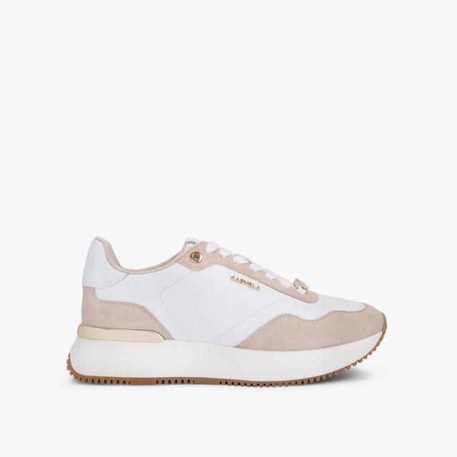 carvela by kurt geiger FLARE White Lather Nylon Trainers by CARVELA