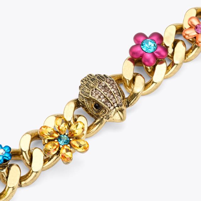 Carvela By Kurt Geiger FLORAL EAGLE BRACELET Antiqued Brass Chain Bracelet By KURT GEIGER LONDON