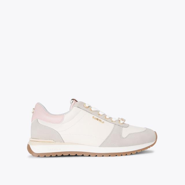 carvela by kurt geiger FLORENCIA SNEAKER Bone Synthetic Lace Up Trainer by CARVELA