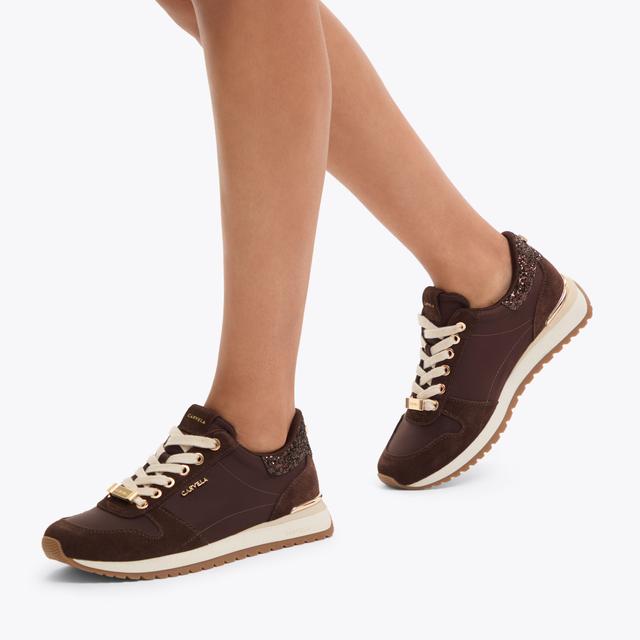 Carvela By Kurt Geiger FLORENCIA SNEAKER Brown Trainer By CARVELA