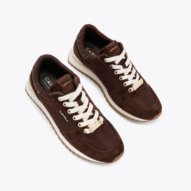 Carvela By Kurt Geiger FLORENCIA SNEAKER Brown Trainer By CARVELA