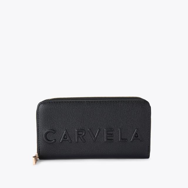 carvela by kurt geiger FRAME PURSE Black Zip Around Wallet by CARVELA