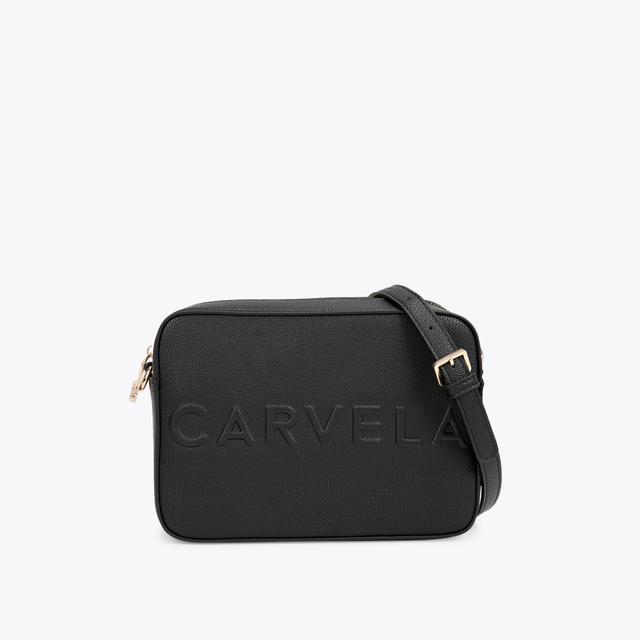 Carvela By Kurt Geiger FRAME X BODY Black Structured Cross Body Bag By CARVELA