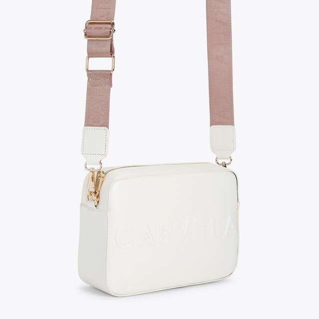 Carvela By Kurt Geiger FRAME X BODY White Cross Body Bag By CARVELA