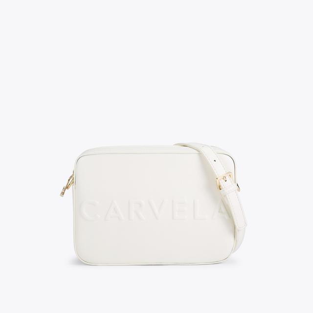 carvela by kurt geiger FRAME X BODY White Cross Body Bag by CARVELA
