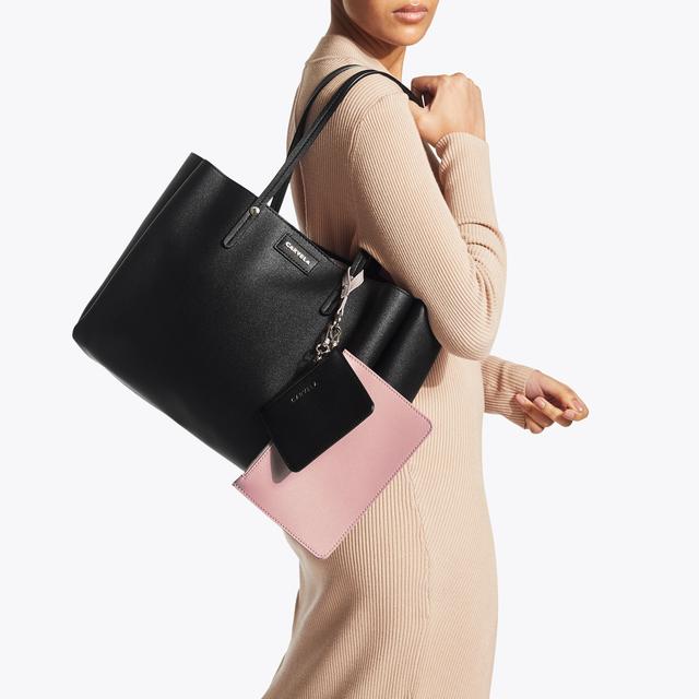 Carvela By Kurt Geiger FREYA TRIPLE COMPART TOTE Black Tote Bag With Zip Wallet By CARVELA