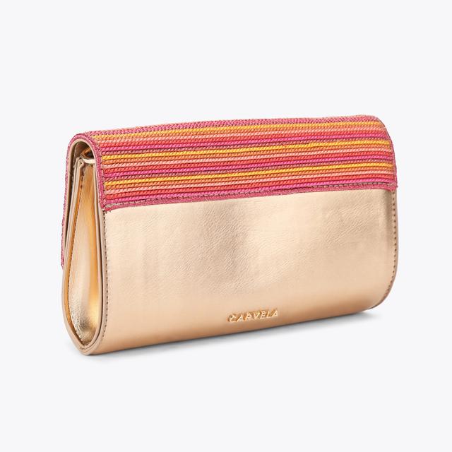 Carvela By Kurt Geiger GALA CLUTCH 2 Raffia Woven Clutch Bag By CARVELA