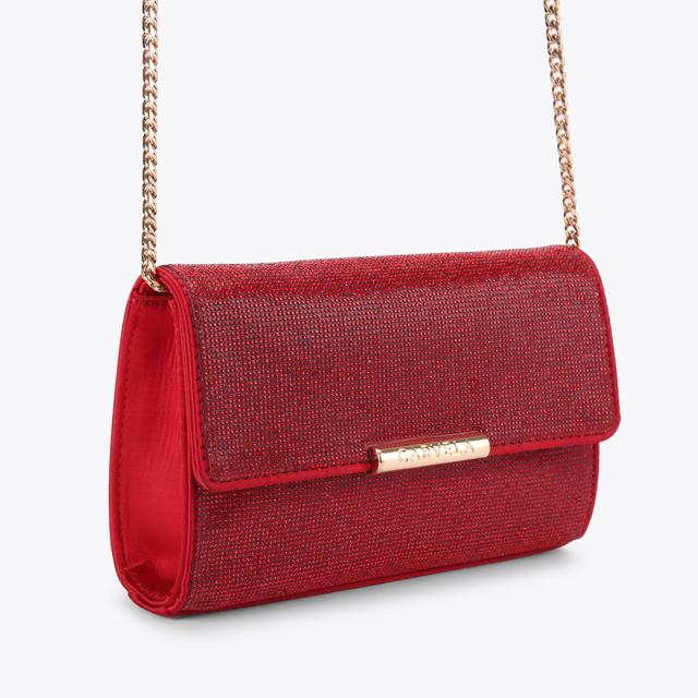 Carvela By Kurt Geiger GALA CLUTCH 2 Red Crystal Clutch Bag By CARVELA