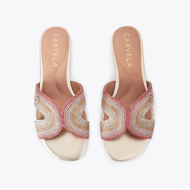 Carvela By Kurt Geiger GALA MULE Pastel Slip On Sandals By CARVELA