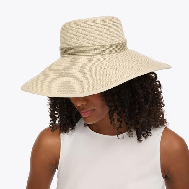 Carvela By Kurt Geiger GALA RAFFIA HAT Woven Raffia Wide Brim Hat By CARVELA