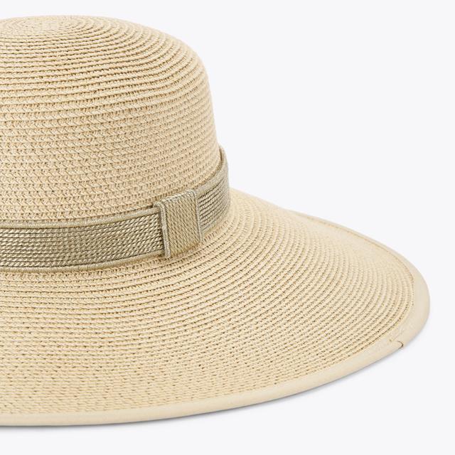 Carvela By Kurt Geiger GALA RAFFIA HAT Woven Raffia Wide Brim Hat By CARVELA